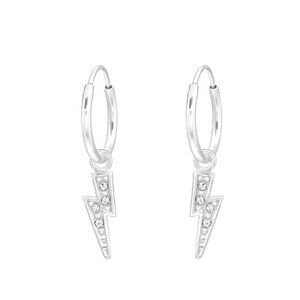 Sterling Silver Bolt Stud Earrings